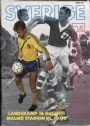 Fotboll Program Sverige-Frankrike 1989